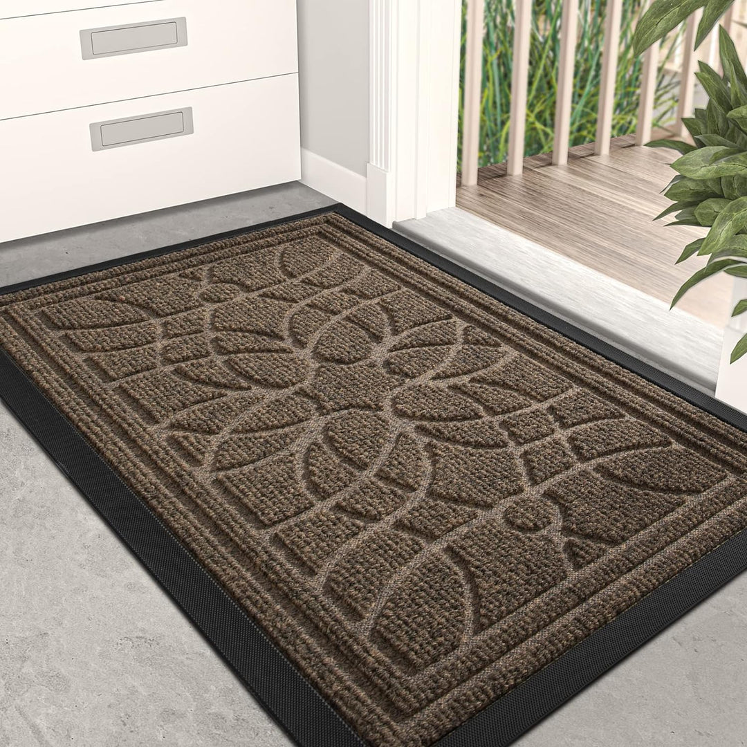 DEXI Fussmatte Aussen rutschfest 60×90 cm,Schmutzfangmatte Outdoor Waschbar,wetterfest Fussmatte aus