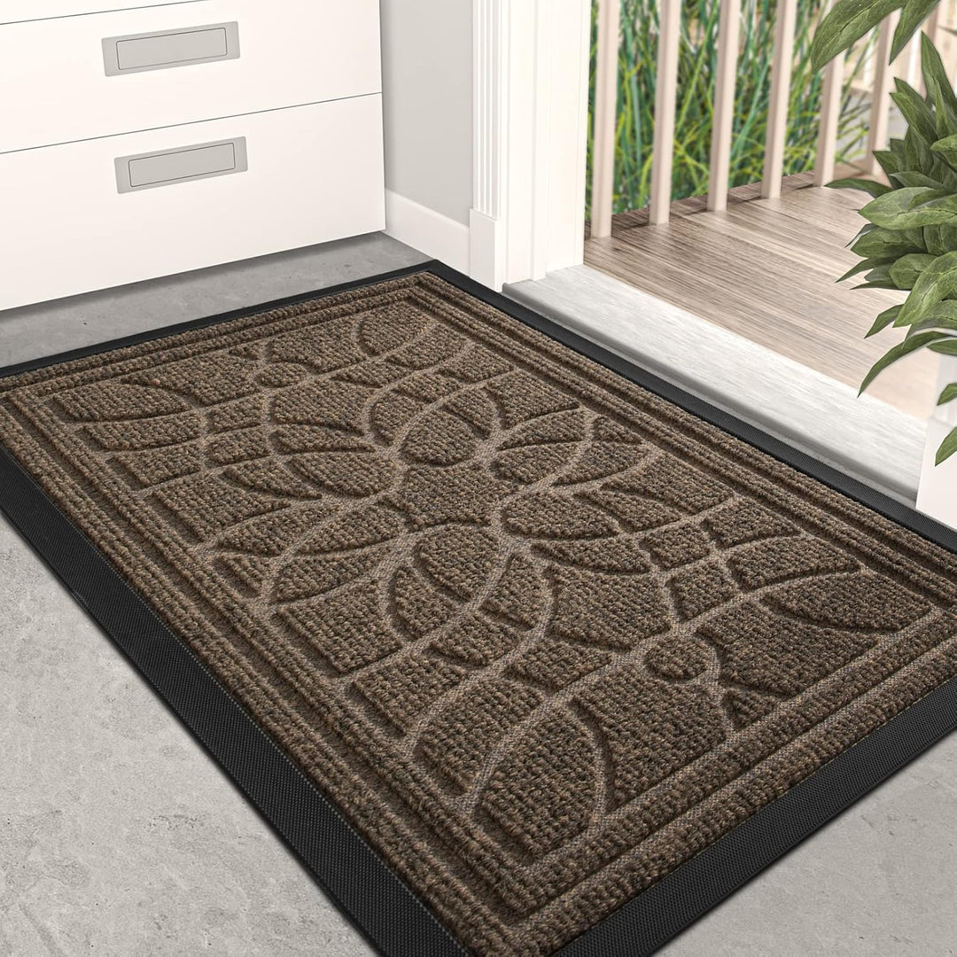 DEXI Fussmatte Aussen rutschfest 40×60 cm,Schmutzfangmatte Outdoor Waschbar,wetterfest Fussmatte aus