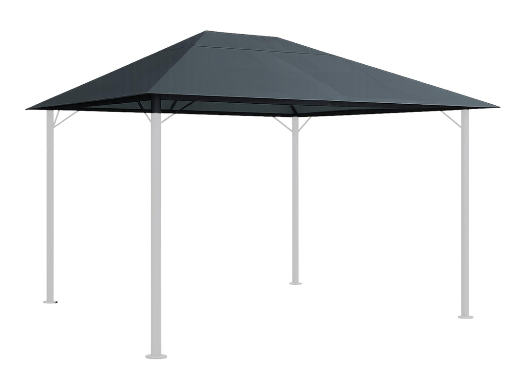 QUICK STAR Ersatzdach 250g Garten Pavillon 3x4m Grau Antik Pavillondach Ersatzbezug 4 x 3 m - 250g/m