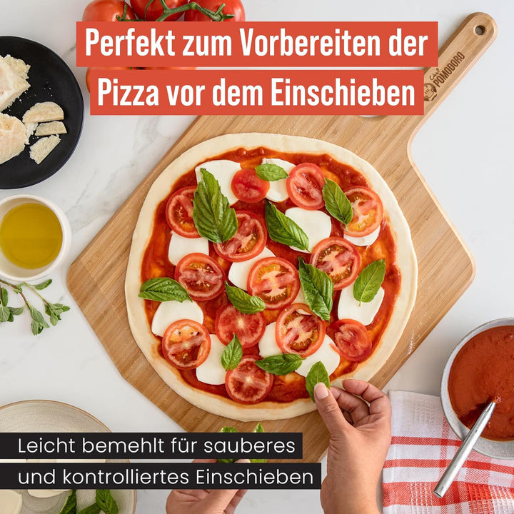 Chef Pomodoro 40,6 cm Bambus Pizzaschieber Holz Pizzaschieber 16 Zoll Hausgemachte Holz Pizzaschiebe