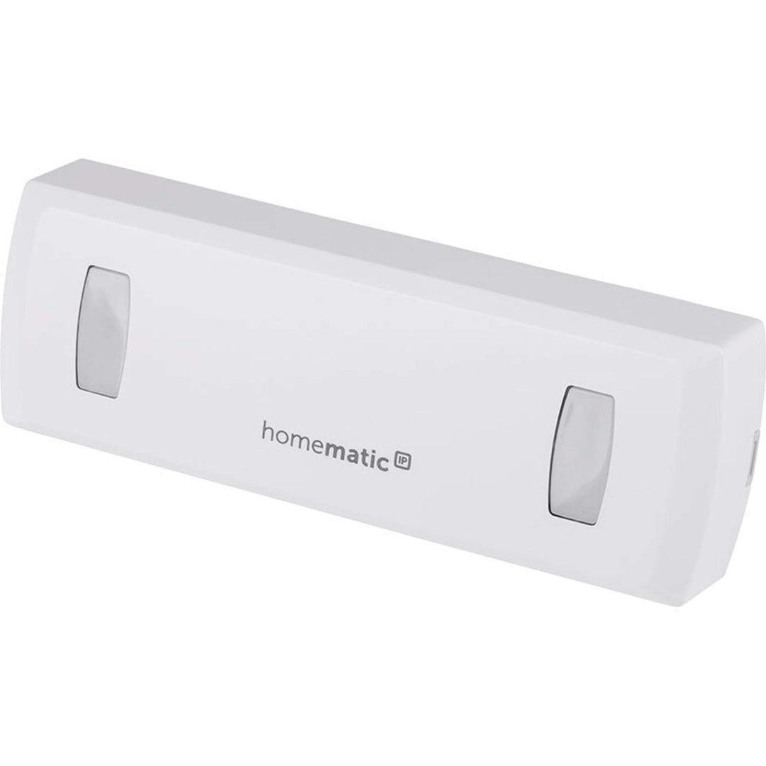 Homematic IP Smart Home Durchgangssensor mit Richtungserkennung, 3 V, weisse + braune Abdeckung im L