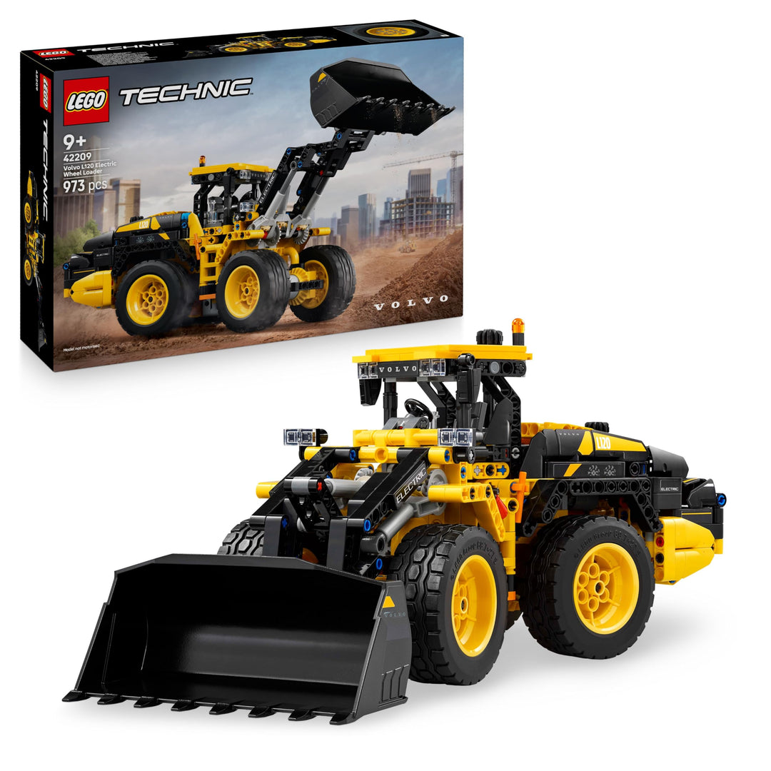 LEGO Technic Volvo L120 Electric Radlader - Baufahrzeug-Spielzeug mit Knicklenkung und beweglicher S