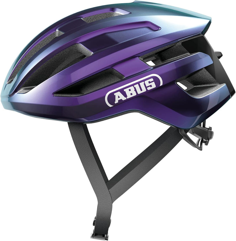 ABUS Rennradhelm PowerDome - leichter Fahrradhelm mit cleverem Belüftungssystem und aerodynamischem