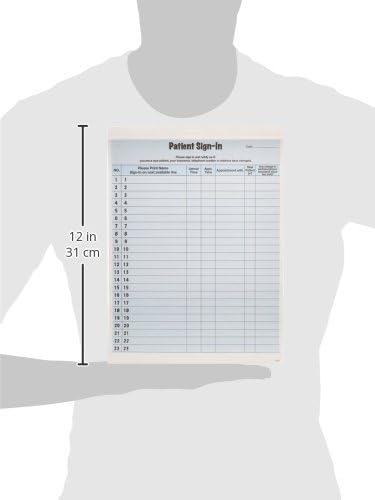 Tabbies Patient Sign-In Label Formulare, 21,6 x 27,9 cm Form, blau, 23 Etiketten/Blatt, 125 Blatt/Pa