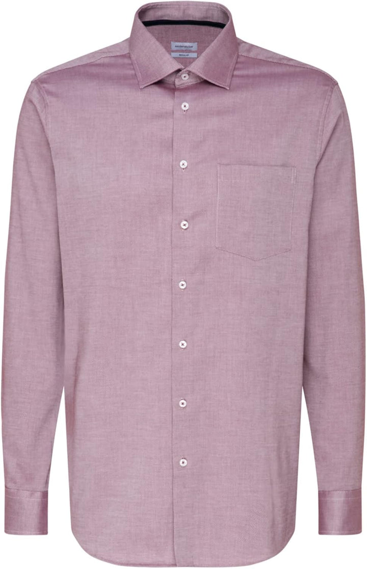 Seidensticker Herren Hemd 44 Beere, 44 Beere