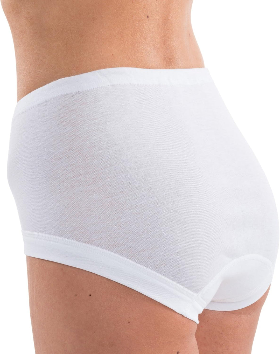 HERMKO 3er Pack Damen Taillenslip aus 100% Bio-Baumwolle mit Tunnelzug und elastischem Beinabschluss