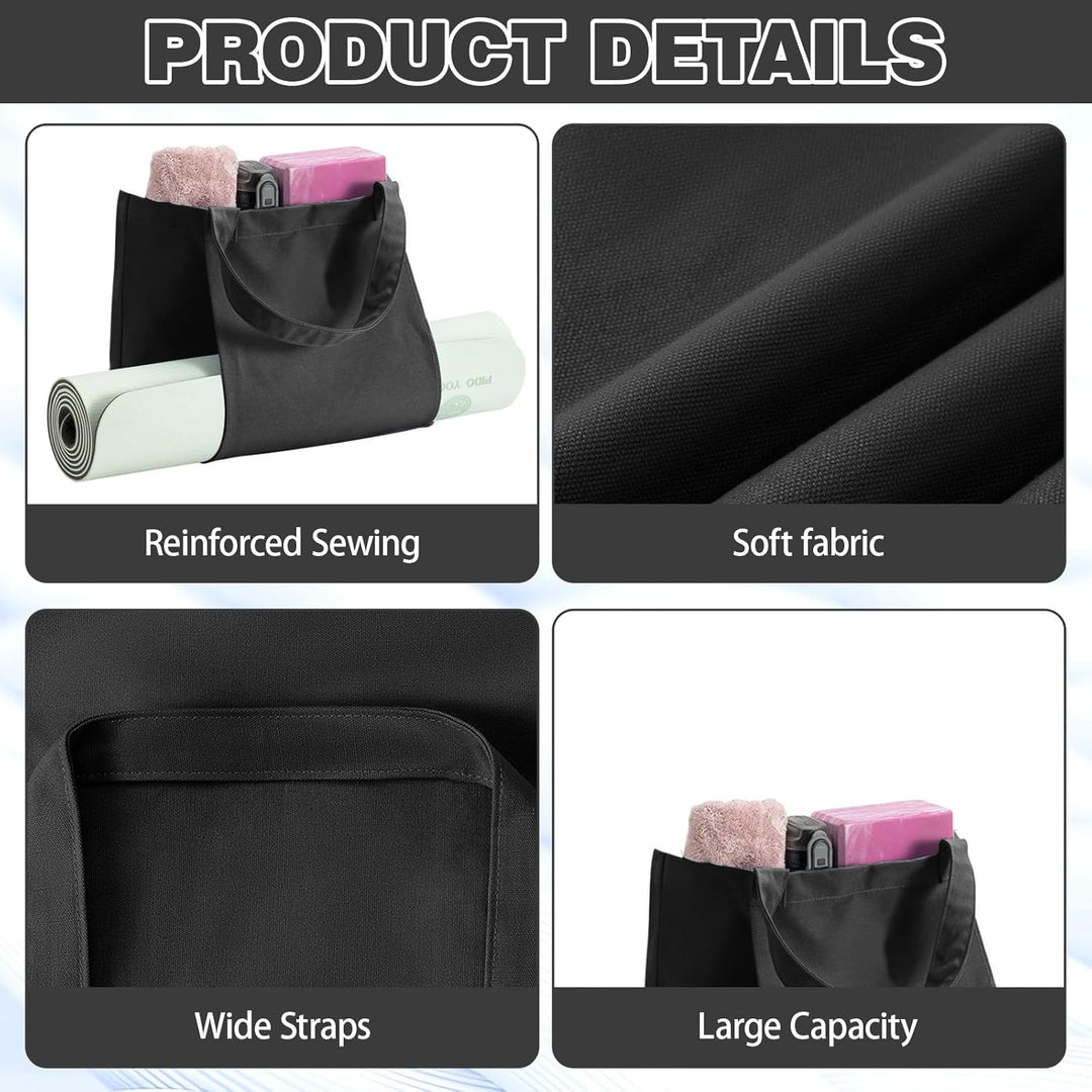 Yogatasche Damen Gross, wasserdichte Yoga Tasche mit Nassfach, Klettverschluss & Schnellzugriff für