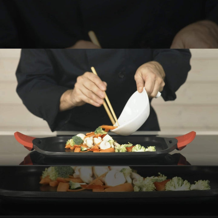 CASTEY IP45 Grillpfannen, Aluminium, 45 cm, Schwarz, 45 cm