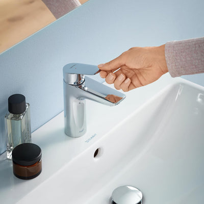 Duravit No.1 Waschtischarmatur, Grösse M (Auslauf Höhe 117 mm), Wasserhahn Bad, wassersparende Wasch