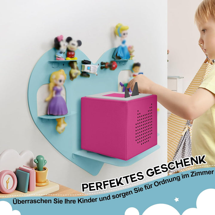 Regal für Toniebox & Tonie Figures Aufbewahrung,Storage Rack for 15-20 Tonie Figures, Magnetisches M