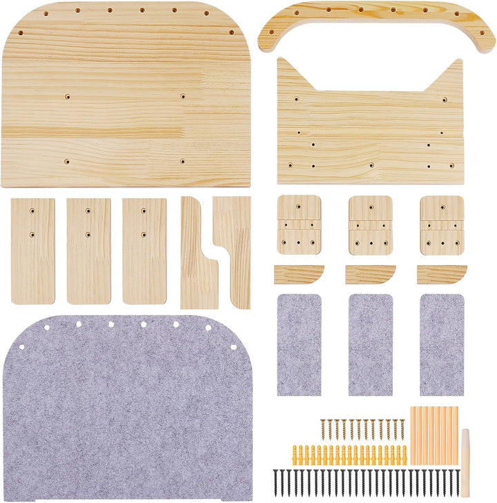 Wand montierte Katze Hängematte Katze Wandregale mit 3 Schritten, Katze Regale und Sitzstangen für W