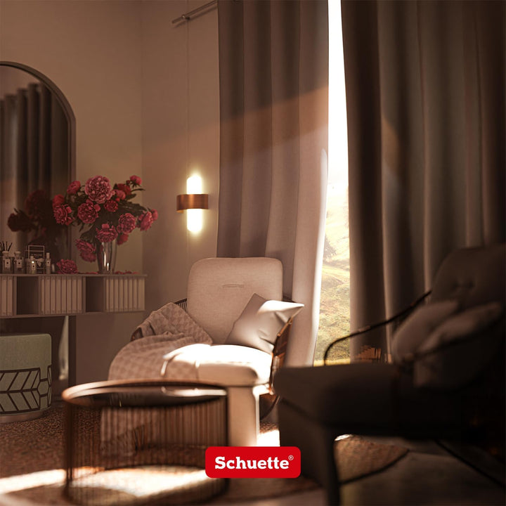Schuette® Verdunklungsvorhang mit Ösen ● Century Black: Almont Milk (Beige) ● 130x130cm Höhe x Breit