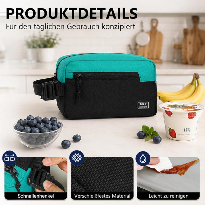 MIER Lunch Tasche Gefrierbare Kühltasche SnackboxKleine gefrierfähige Mini-Kühltasche mit Isolierung