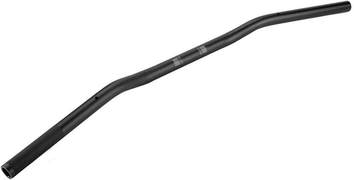 Qiilu 22mm Durchmesser Aluminiumlegierung Retro Motorrad Geändert Lenker Flach(Matt-schwarz)