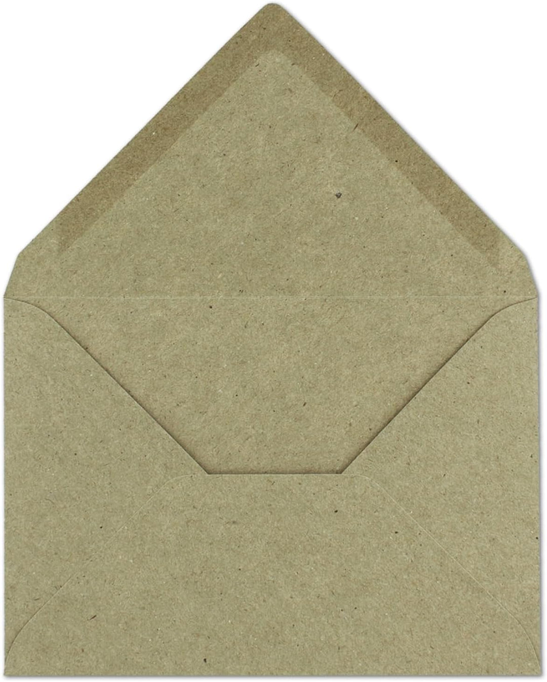75x Vintage Briefumschläge in grau DIN B6 125 x 178 mm Kraftpapier 120 g/m² Recycling Nassklebung Sp