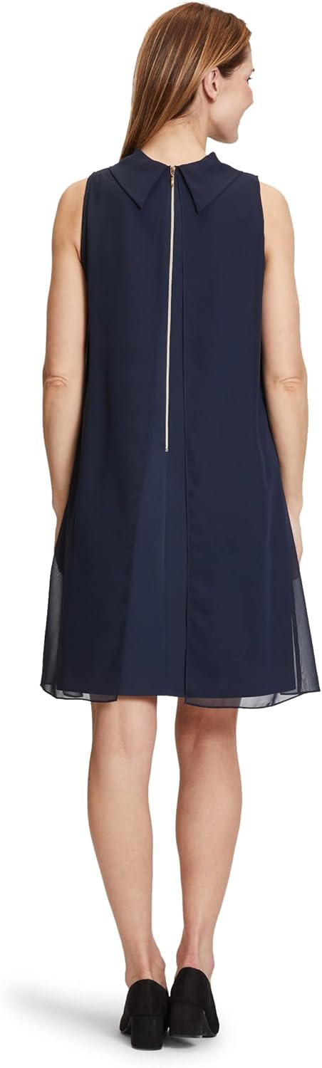 Vera Mont Damen Cocktailkleid mit Kragen Night Sky,42