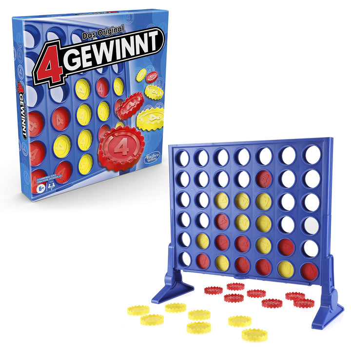 Hasbro Gaming 4 gewinnt Strategiespiel, Brettspiel für 2 Spieler, Unendlicher Spielspass mit Freunde