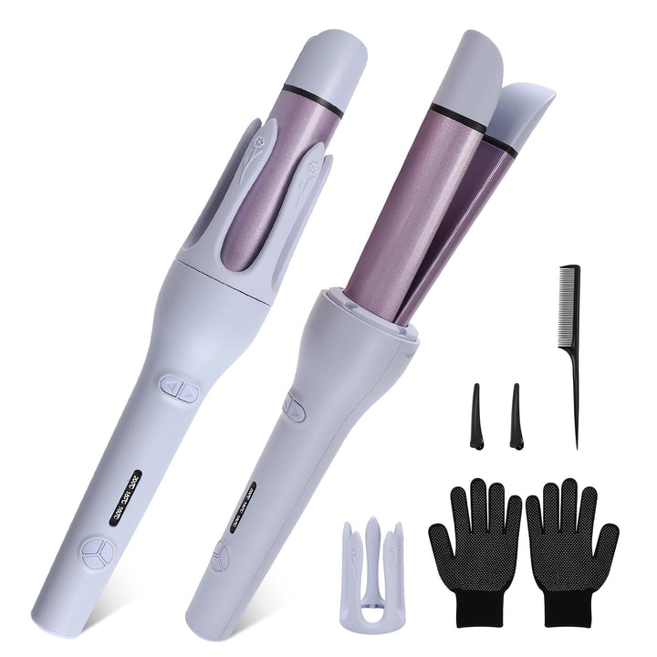 32mm Lockenstab Automatisch, 2 in 1 Lockenstab und Glätteisen mit Keramikbeschichtung, 3 Temp(160℃-2