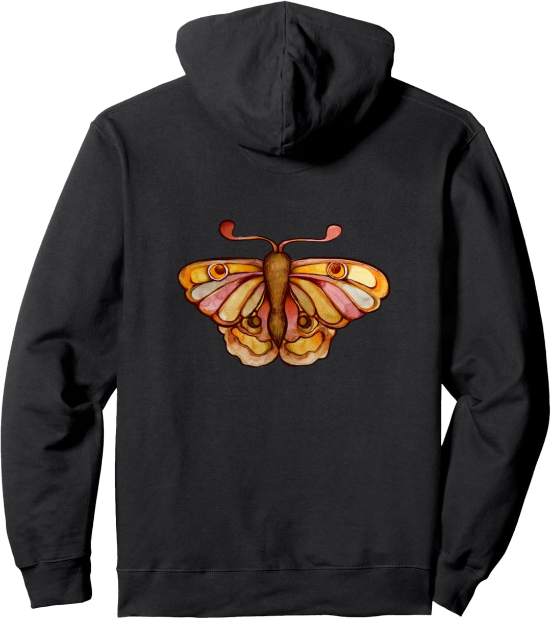 Autumn Moth Brown Herbstmotte Braune Motten Pullover Hoodie