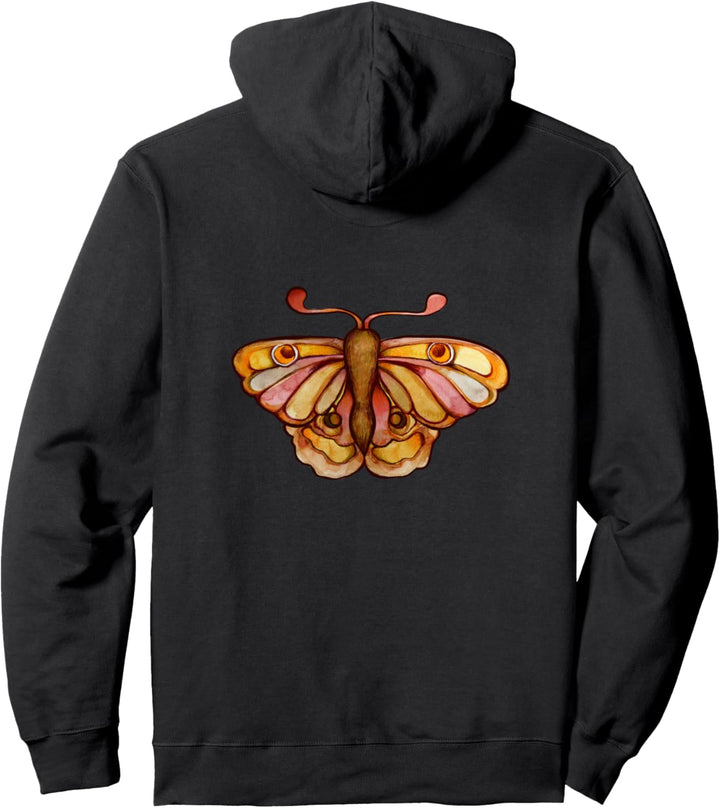 Autumn Moth Brown Herbstmotte Braune Motten Pullover Hoodie