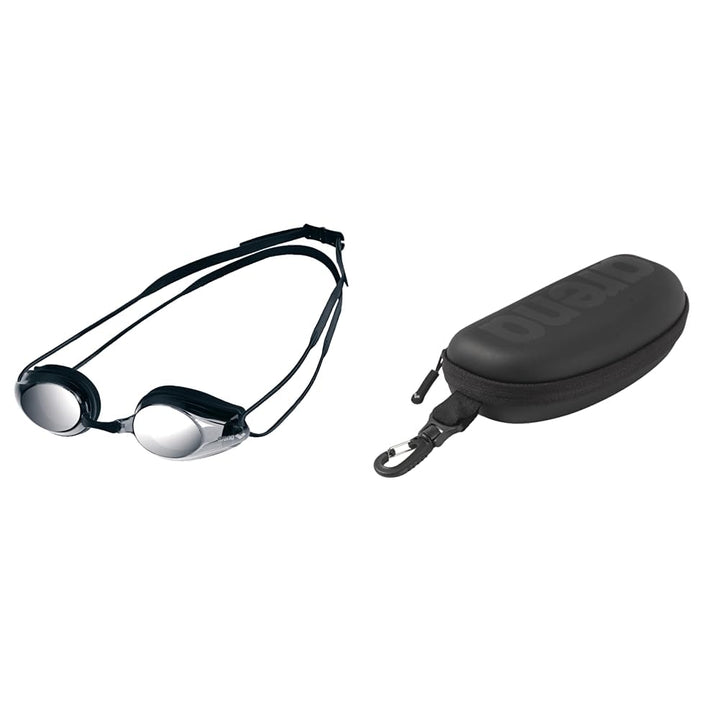 arena Tracks Anti-Fog Wettkampf Schwimmbrille Unisex für Erwachsene, Schwimmbrille mit UV-Schutz, 4