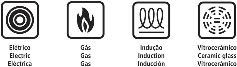 Tramontina GRANO Gemüsetopf, ø 24cm 7,7 Liter, Edelstahl, Induktion, ofenfest Gemüsetopf Ø24 cm, Gem