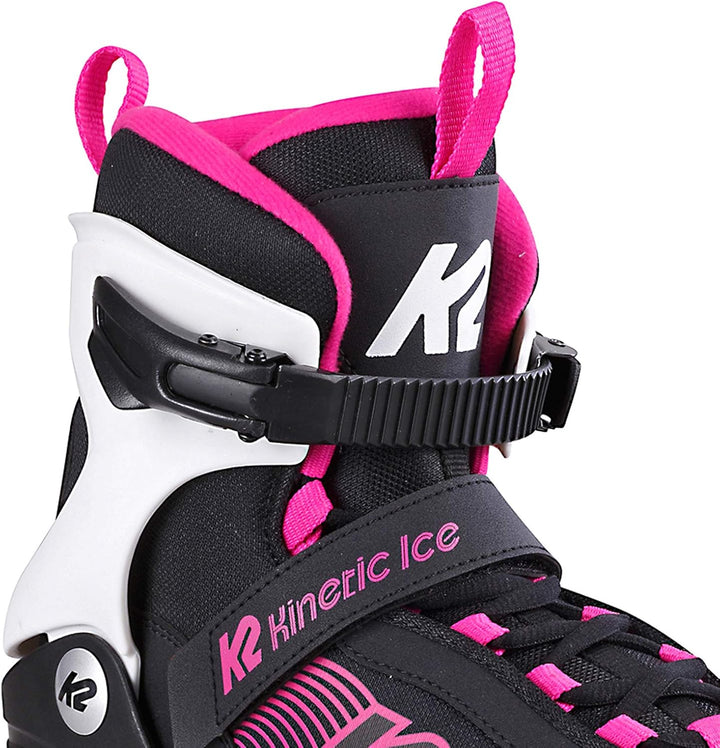 K2 Damen Kinetic Ice W Schlittschuhe EU: 40.5 (UK: 7 / US: 9.5) Single black - pink, EU: 40.5 (UK: 7