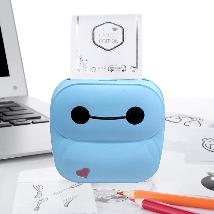 WingFly Mini Drucker Fotodrucker Thermofotodrucker Bild Fotoetiketten Memo Quittungspapierdrucker Ta