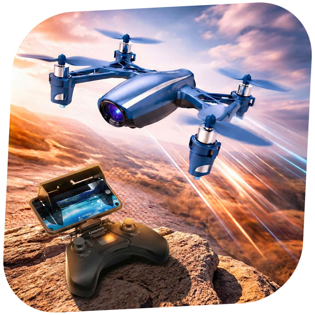 RC ferngesteuerte FPV WiFi 120° Weitwinkel HD-Kamera Drohne, Quadcopter m. 360° Flip, Höhenhalte-Mod