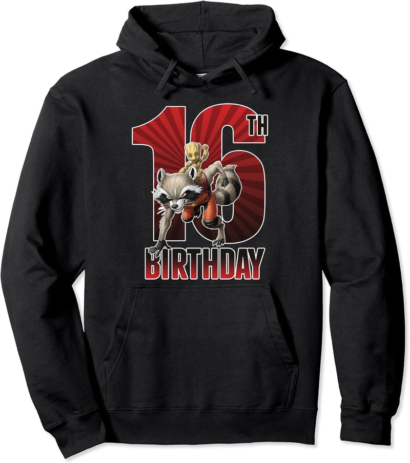Marvel Guardians Of The Galaxy Rocket & Groot 16th Birthday Pullover Hoodie