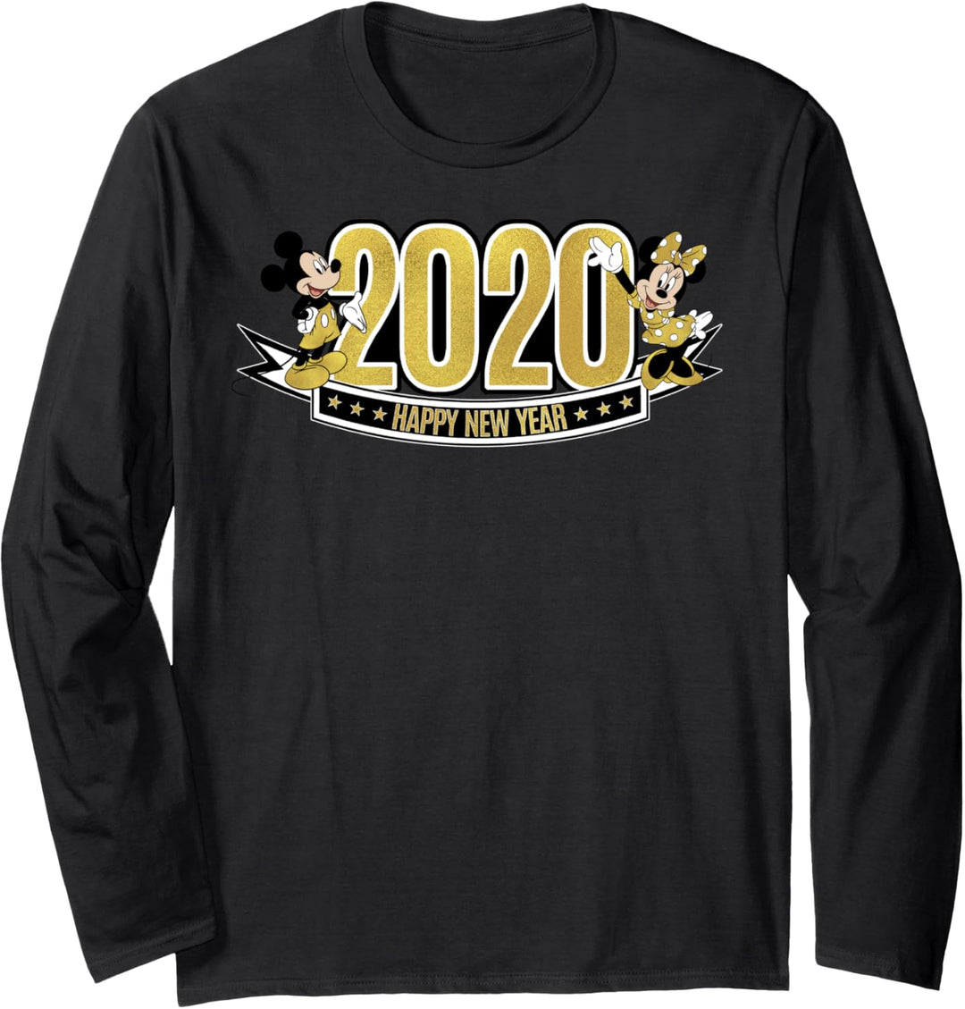 Disney Mickey And Friends New Year Mickey And Minnie 2020 Langarmshirt