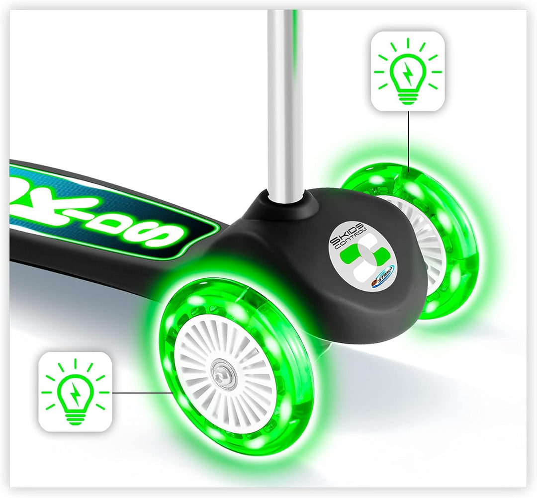 Stamp - Scooter Roller 3 Räder SKIDS CONTROL LIGHTNING WHEELS BLACK Schwarz, SKIDS CONTROL LIGHTNING