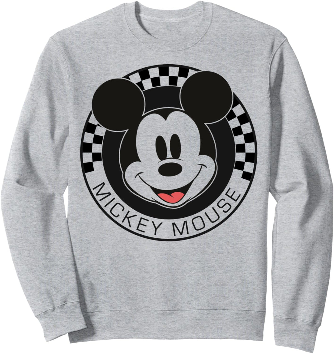 Disney Mickey And Friends Mickey Mouse Checker Circle Sweatshirt