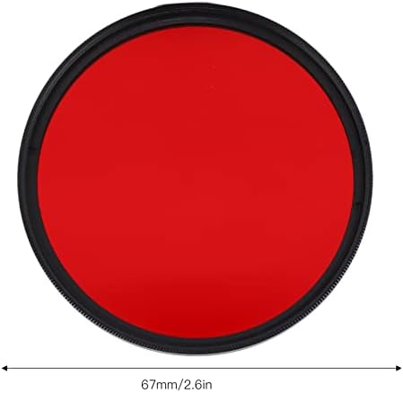 Roter Farbfilter für 67mm 62mm 58mm 55mm 52mm Kameraobjektiv Objektivfilter aus optischem Glas für A