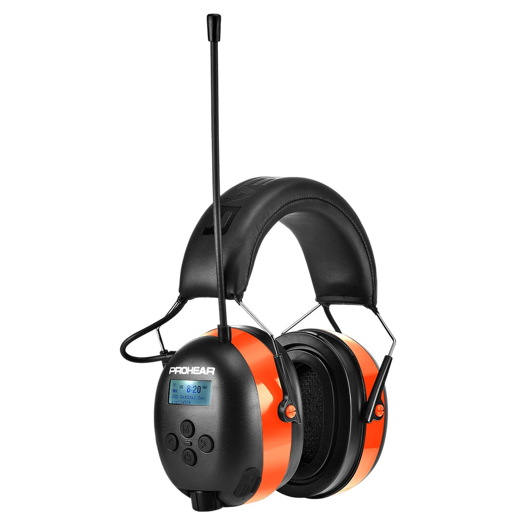 PROHEAR 033A (Upgraded) Gehörschutz mit Radio DAB +/Bluetooth/FM, Kopfhörer mit Radio mit Eingebaute