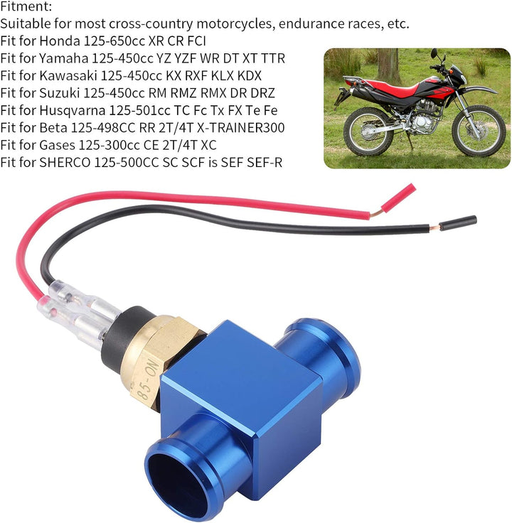 Thermostat Wassertemperaturschalter Kühlerlüfter Temperatursensor für Motorrad ATV Geländewagen Temp