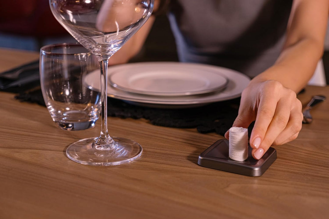 NAPKIN® CREHO SET Servierset für komprimierte Trockentücher / Servietten, bestens geeignet für Empfa
