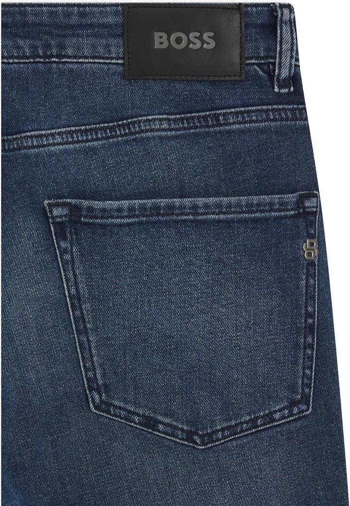 BOSS Herren H-Re.Maine Blaue Maine Regular-Fit Jeans aus bequemem Stretch-Denim 29W / 34L Blau, 29W