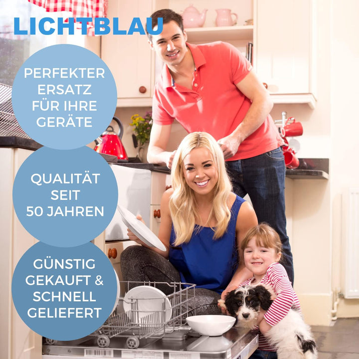 Lichtblau Türscharnierfedern 130mm x 23mm + Seilzüge 315mm I 00754870 754870 Farbcode Grün I Türfede