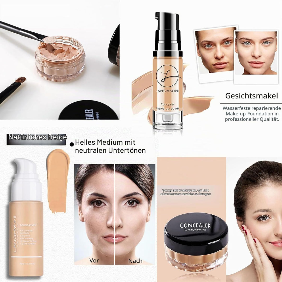 Make-up-Geschenkset Kosmetik-Palette Starter Kit Schminke Set, Make-up Sets mit Schminktasche Schmin