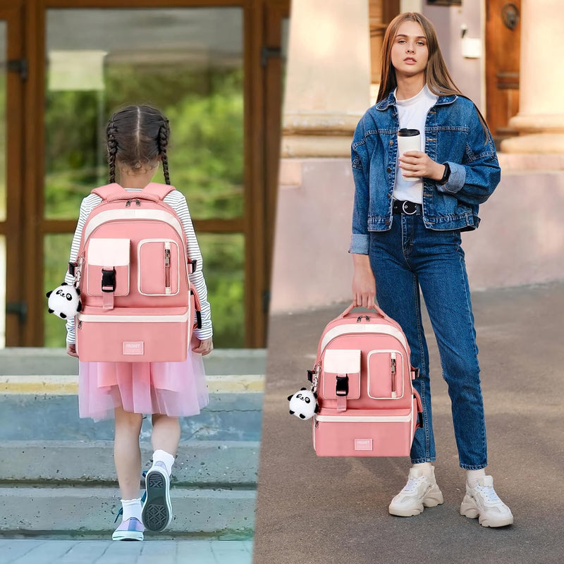 Schulrucksack Mädchen Teenager Rucksack Tagesrucksack Damen 16 Zoll Laptop-Rucksäcke Wasserdicht Day