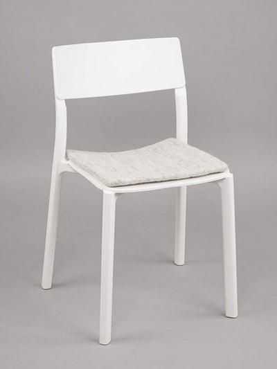 myfelt Flache Filz-Sitzauflage/Stuhlauflage - Béla - quadratisch, 36x36 cm, Beige Beige Meliert, Bei