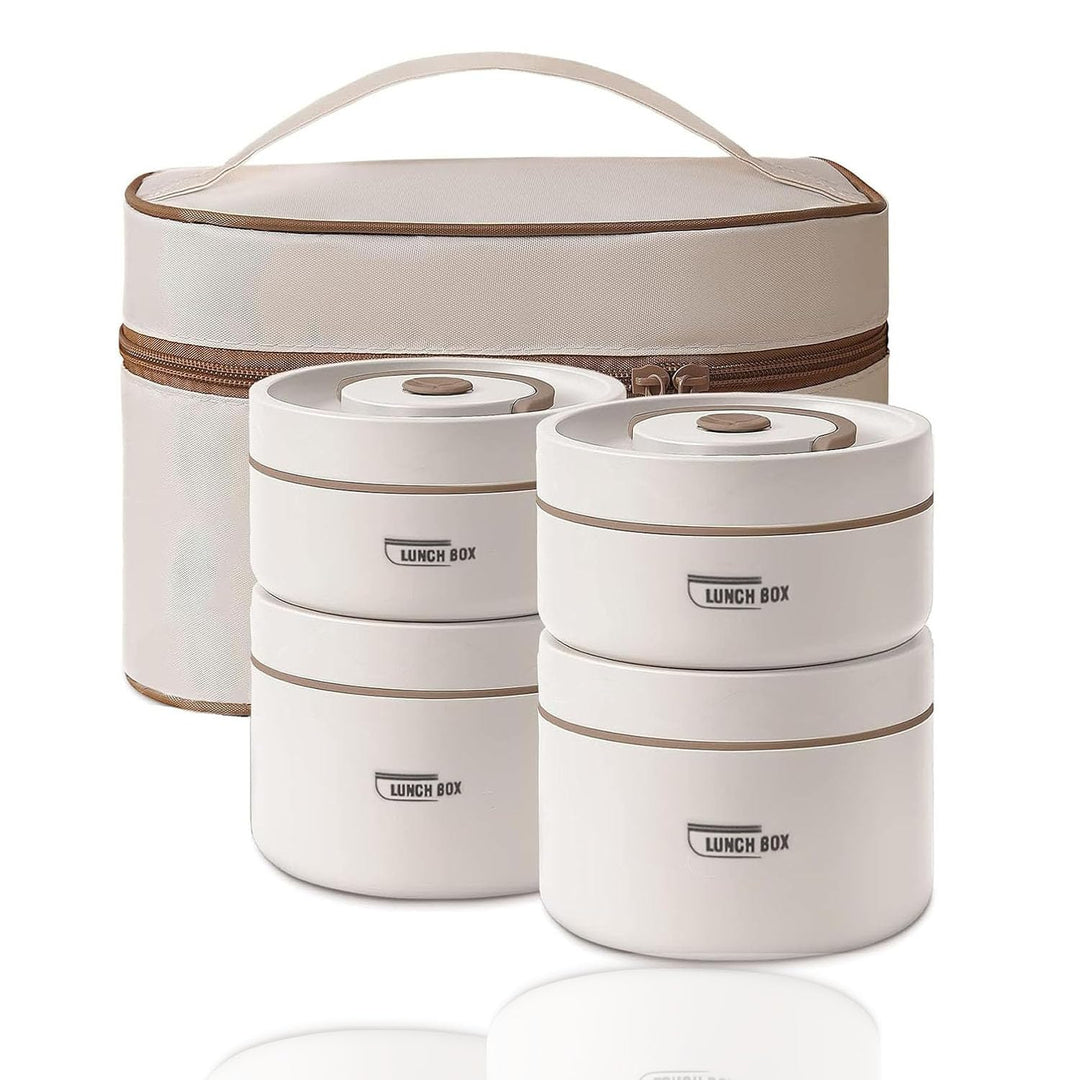 Sightday 4 Stück Thermo Lunchbox Edelstahl Mit Tasche,Thermobehälter Für Essen,Auslaufsicher Essen W