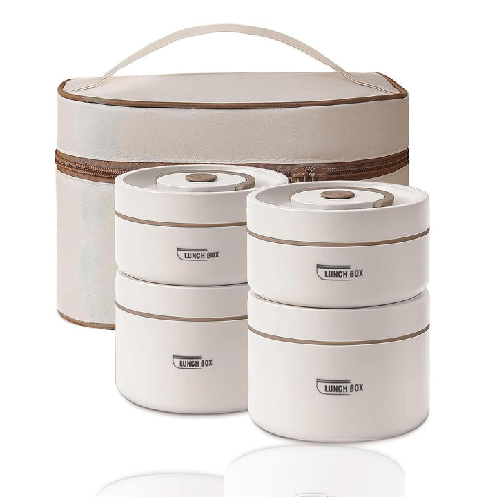 Sightday 4 Stück Thermo Lunchbox Edelstahl Mit Tasche,Thermobehälter Für Essen,Auslaufsicher Essen W