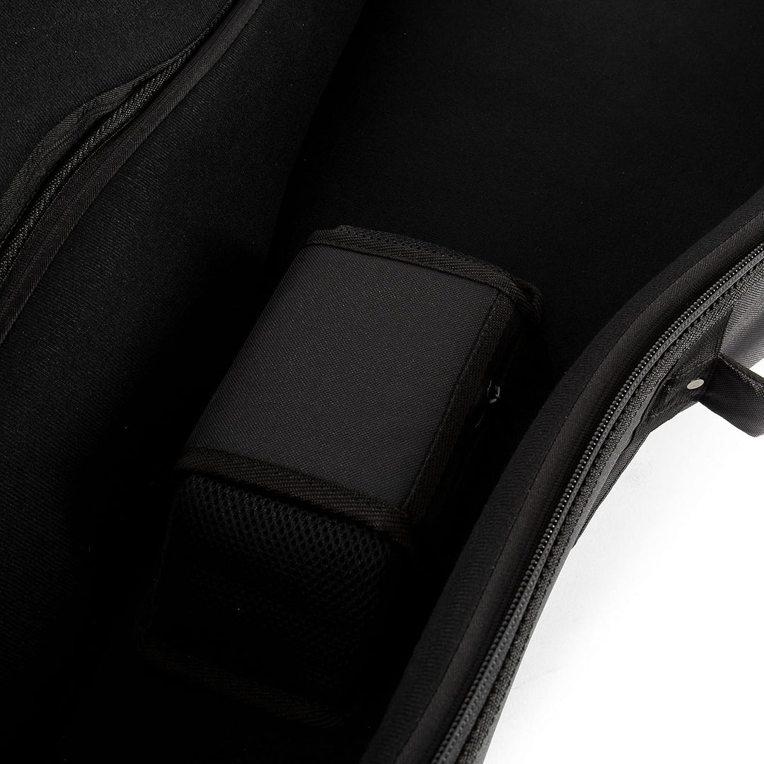 Fame Gigbag für Westerngitarre, Dreadnought, Grand Auditorium, Dicke Polsterung, Halsstütze, 3 Zubeh