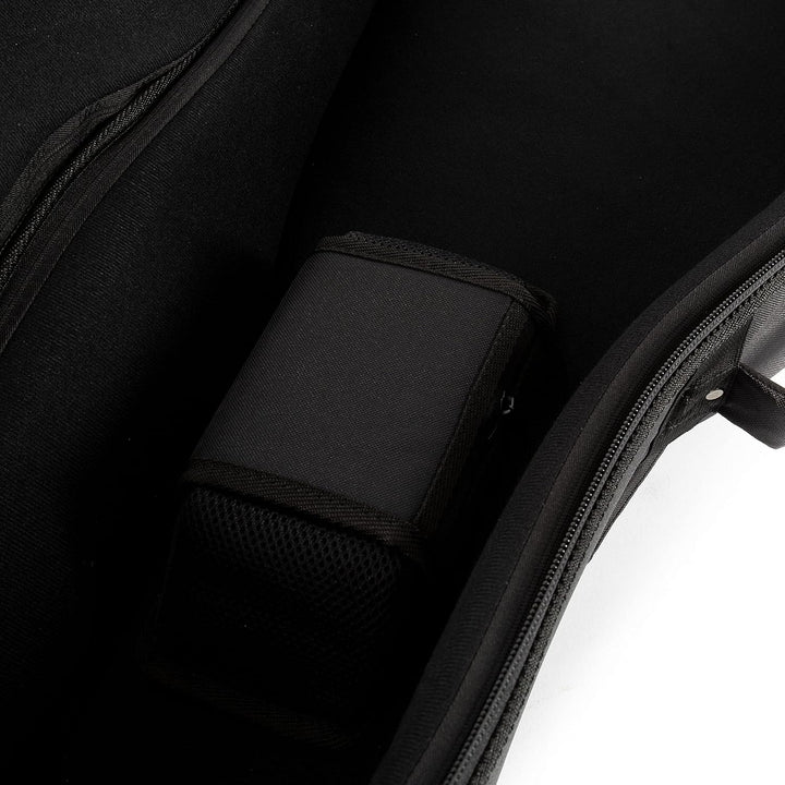 Fame Gigbag für Westerngitarre, Dreadnought, Grand Auditorium, Dicke Polsterung, Halsstütze, 3 Zubeh