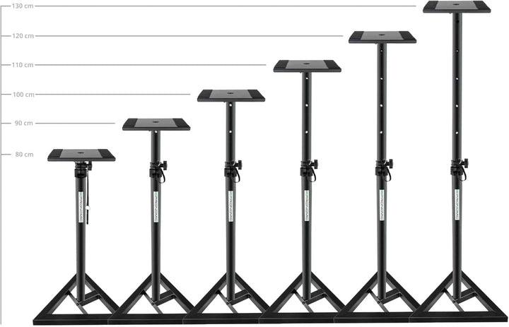 Pronomic SLS-10 Stativ für Studio Monitor Ständer & Stagg SAC3PXMDL - Audio- Patchkabel - 3 Meter -