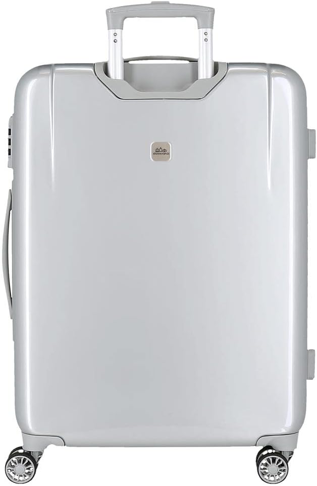 Disney 100 Mickey Joyful Mittelgrosser Koffer, Grau, 48 x 70 x 26 cm, starres ABS, integriertes TSA-