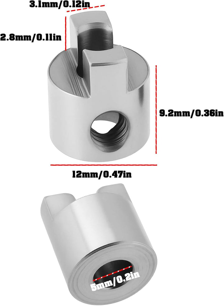 10 Stück RC Boot Edelstahl Antriebsklauen Propelleradaptersatz für RC-Bootswelle 5mm, 5mm