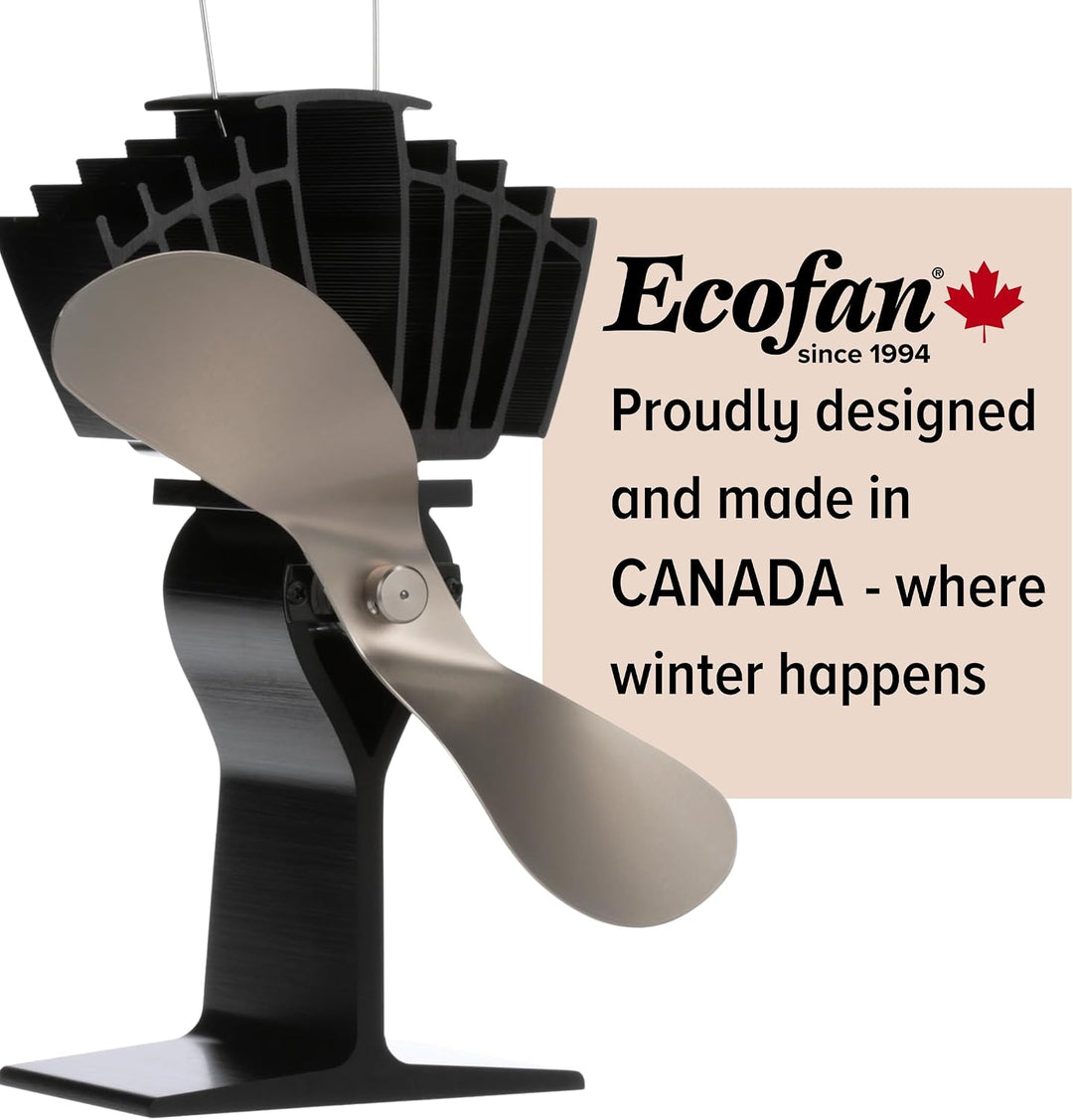 Ecofan AirMax, klassischer Stil, wärmebetriebener Holzofenventilator, 297 m³/h, 812AMKBX, 228 mm Flü